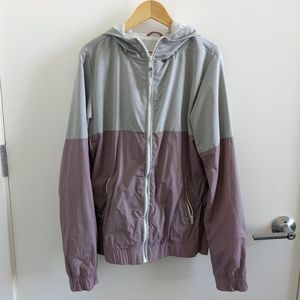 Color block raincoat / windbreaker